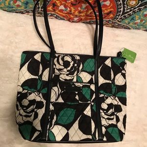 Vera Bradley Small Trimmed Vera Tote Imperial Rose